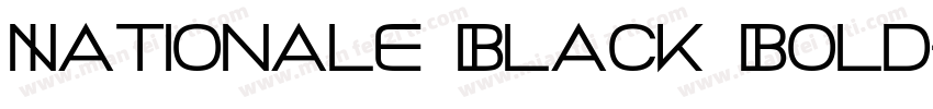 Nationale Black Bold字体转换